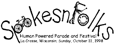 SpokesnFolks Human Powered Parade and Festival, La Crosse WI 10/11/98